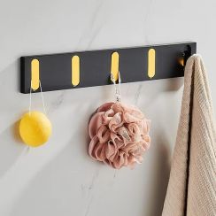 15Pcs Black And Gold Concealed Towel Hook